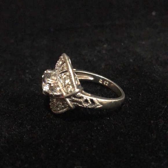 Rarities by Carol Brodie HSN Simulated Diamond Ring 7 & 8 Cubic Zirconia - Picture 10 of 10
